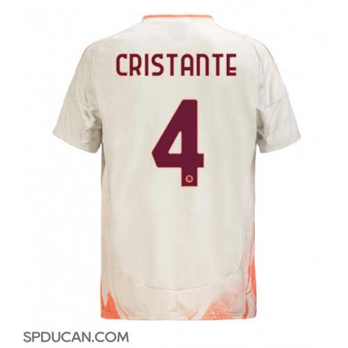 Muški Nogometni Dres AS Roma Bryan Cristante #4 Gostujuci 2024-25 Kratak Rukav